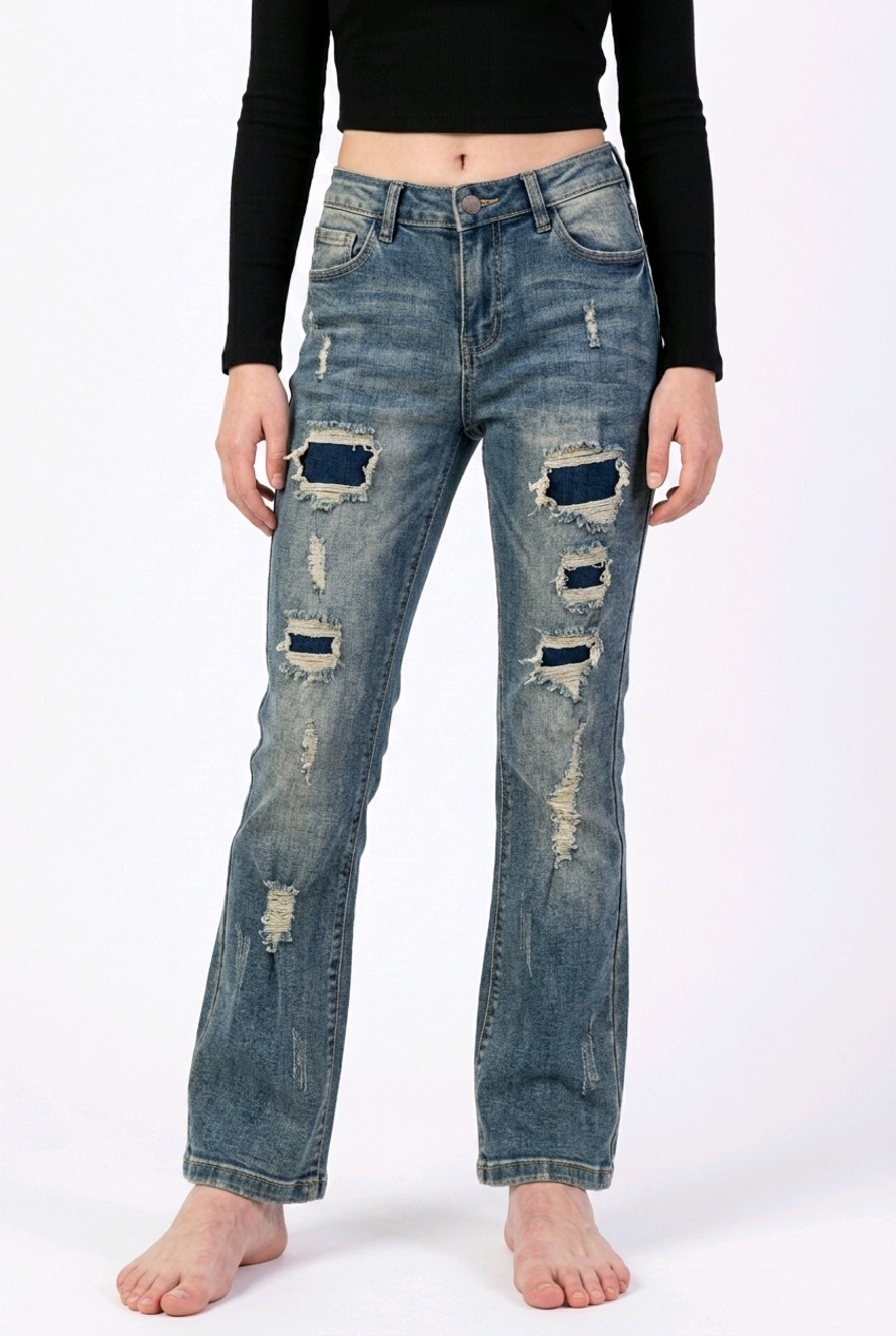 Sacred Crown Girls Straight Leg Stretch Jeans size 14